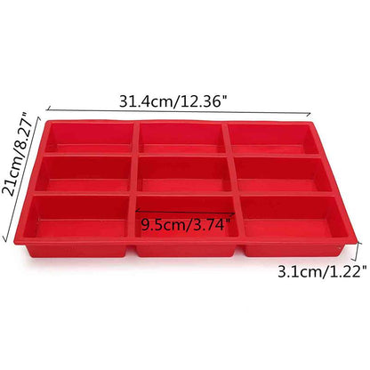 9 Hole Silicone Bread Pan for Mini Loaves by HitMyNeed