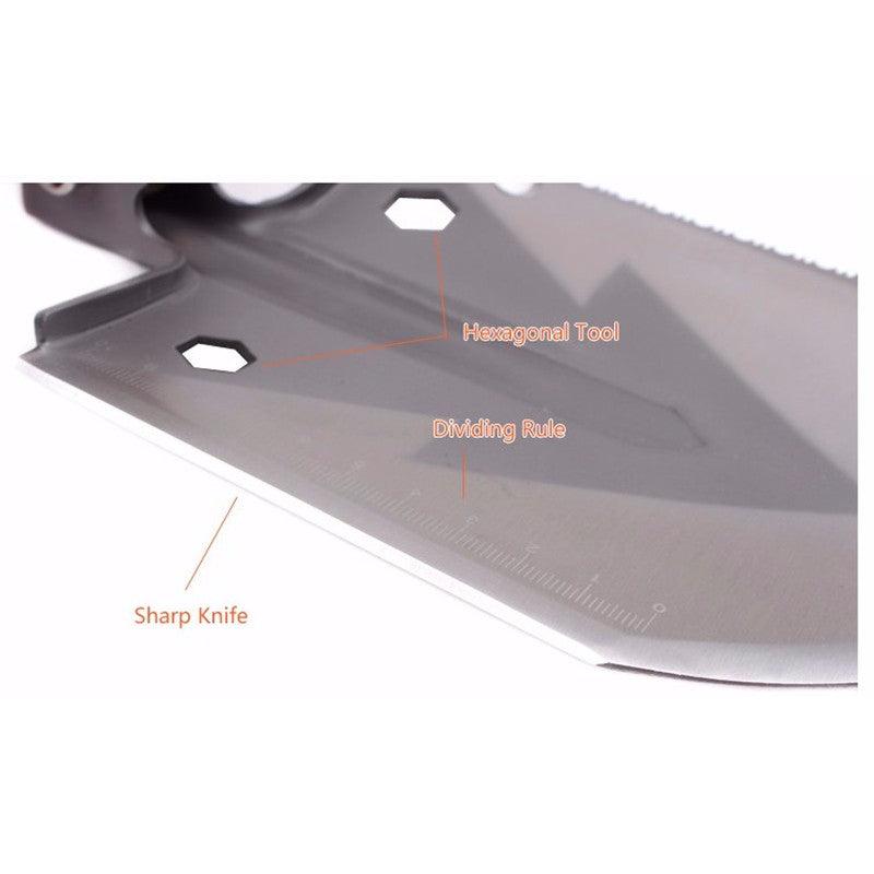 9-in-1 Folding Survival Shovel with Multi-Tool Handle by HitMyNeed
