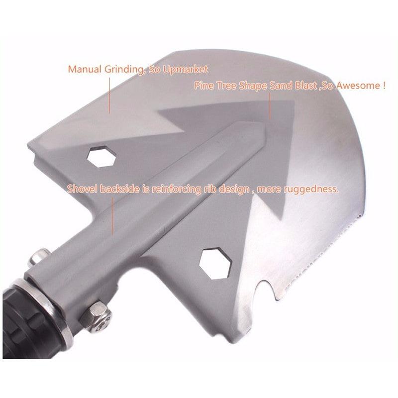 9-in-1 Folding Survival Shovel with Multi-Tool Handle by HitMyNeed