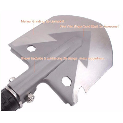 9-in-1 Folding Survival Shovel with Multi-Tool Handle by HitMyNeed