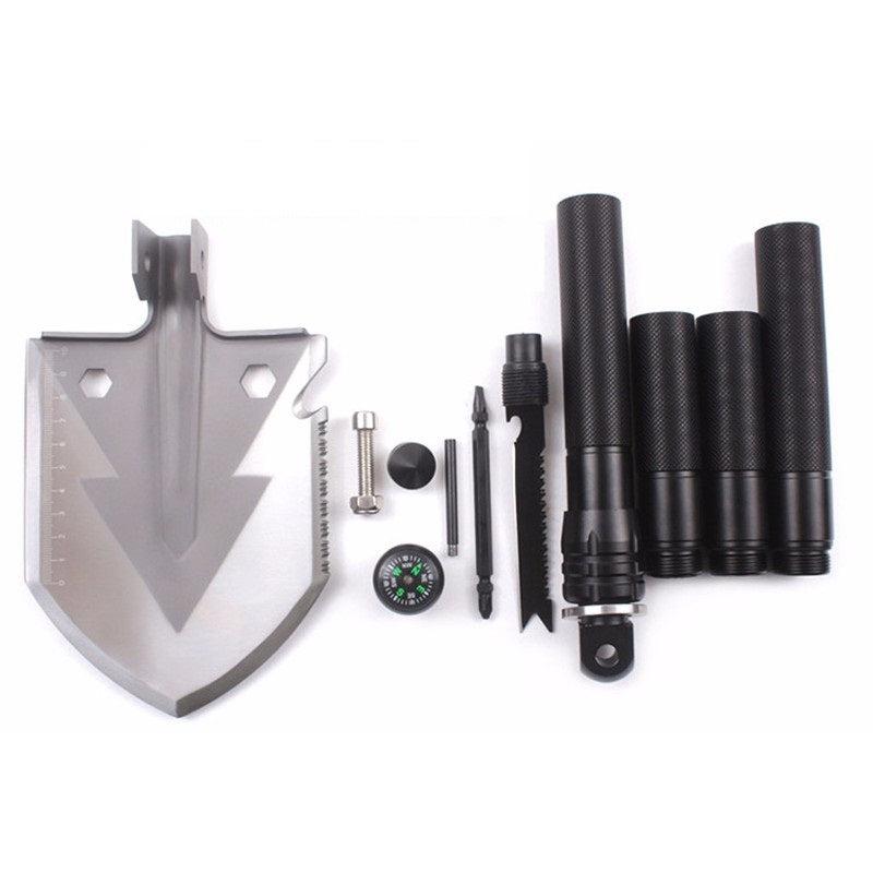 9-in-1 Folding Survival Shovel with Multi-Tool Handle by HitMyNeed