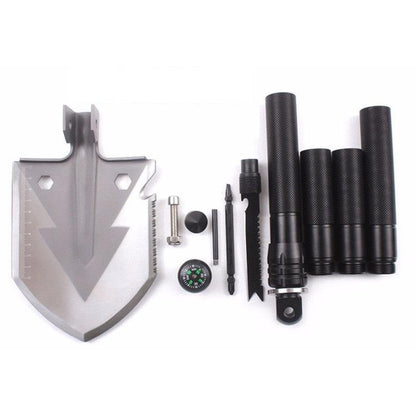 9-in-1 Folding Survival Shovel with Multi-Tool Handle by HitMyNeed
