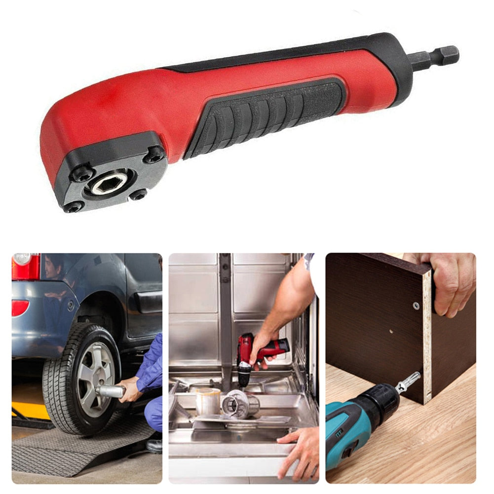 90 Degree Right Angle Drill Attachment 1/4" Hex by HitMyNeed