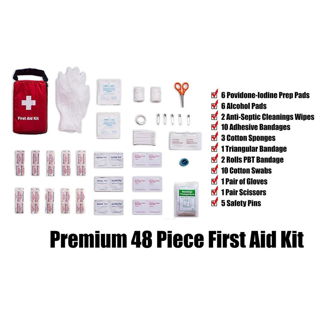 90-Piece Roadside Emergency Kit with Jumper Cables by HitMyNeed