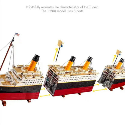 9000-Piece Titanic Cruise Ship Building Block Set by HitMyNeed