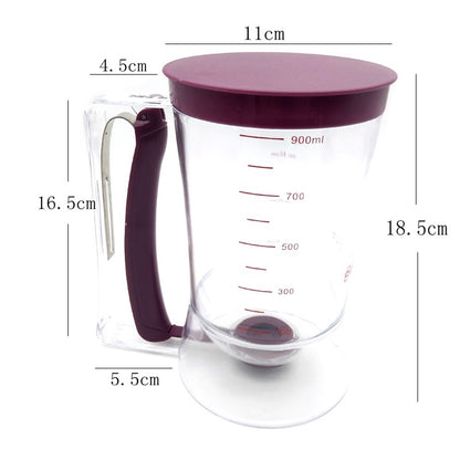 900ml Pancake and Cupcake Batter Dispenser Jug by HitMyNeed
