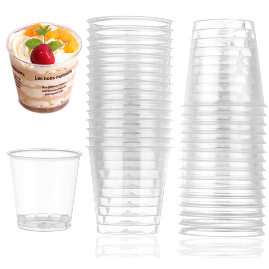 90ml Disposable Pudding Cups 30 Pack by HitMyNeed