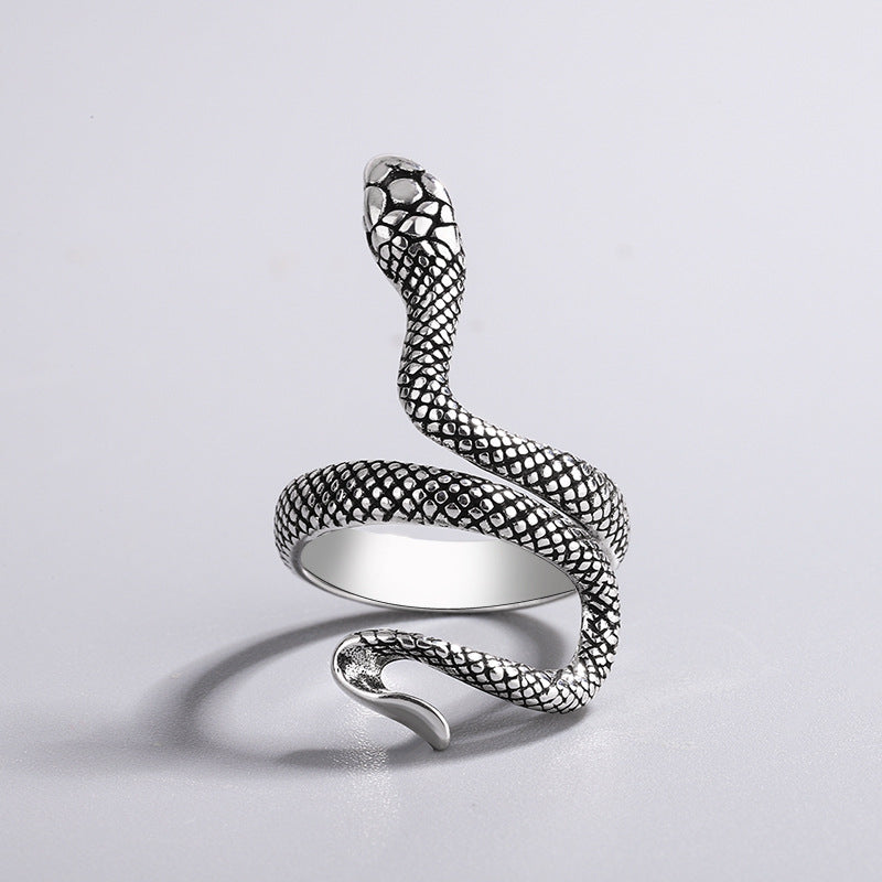 925 Sterling Silver Adjustable Snake Ring by HitMyNeed