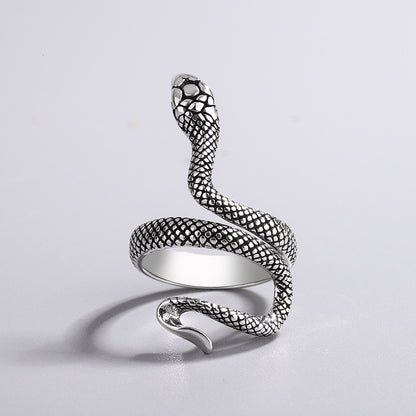 925 Sterling Silver Adjustable Snake Ring by HitMyNeed