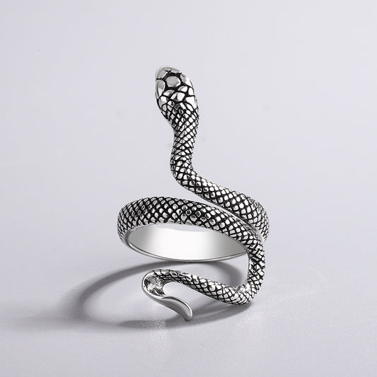925 Sterling Silver Adjustable Snake Ring by HitMyNeed