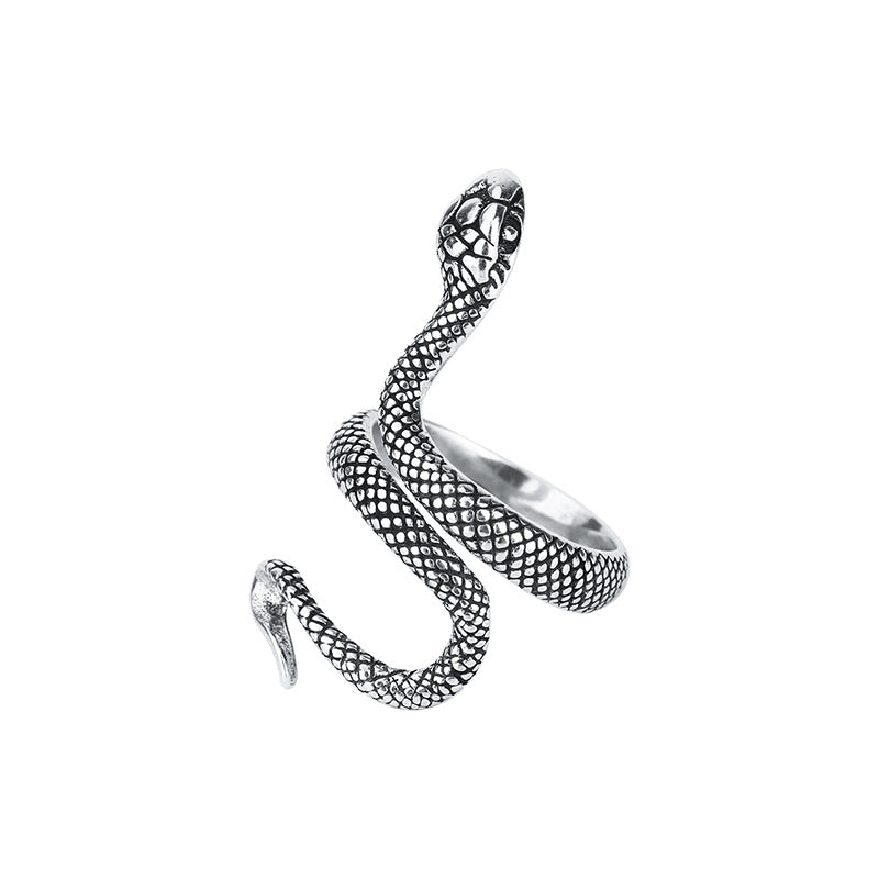 925 Sterling Silver Adjustable Snake Ring by HitMyNeed