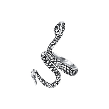 925 Sterling Silver Adjustable Snake Ring by HitMyNeed