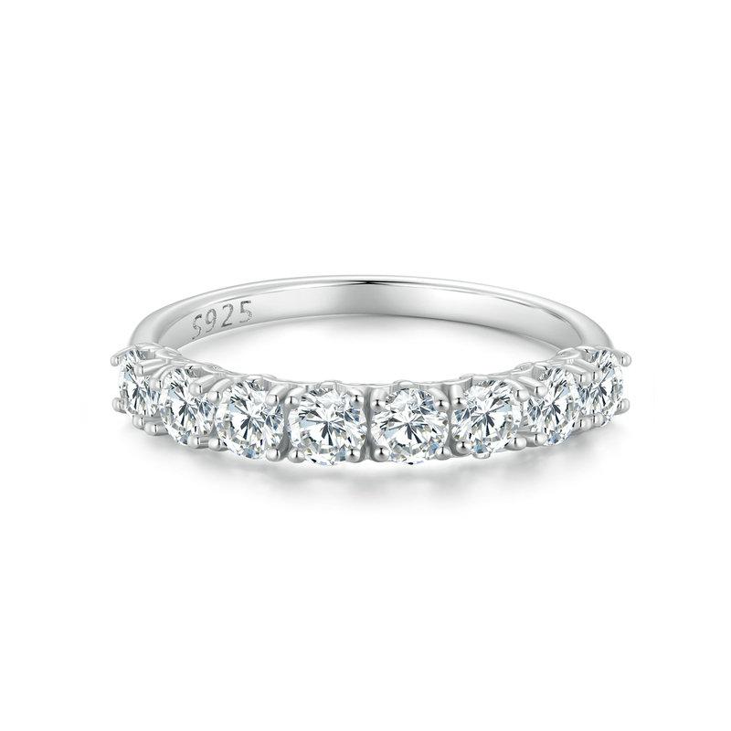 925 Sterling Silver Eternity Ring for Women 7 by HitMyNeed