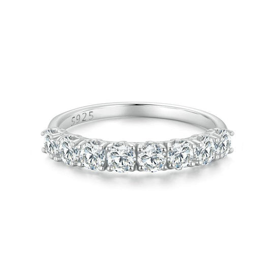 925 Sterling Silver Eternity Ring for Women 7 by HitMyNeed