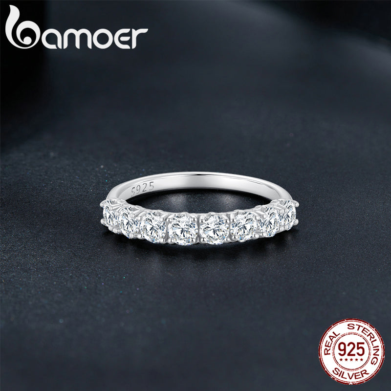 925 Sterling Silver Eternity Ring for Women 8 by HitMyNeed