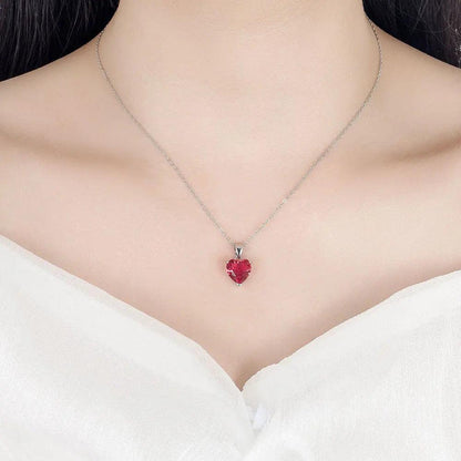 925 Sterling Silver Heart Zircon Jewelry Set by HitMyNeed
