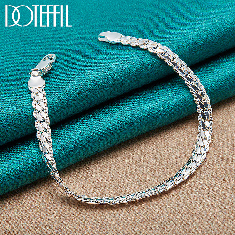 925 Sterling Silver Necklace for Wedding & Everyday Wear 60cm by HitMyNeed