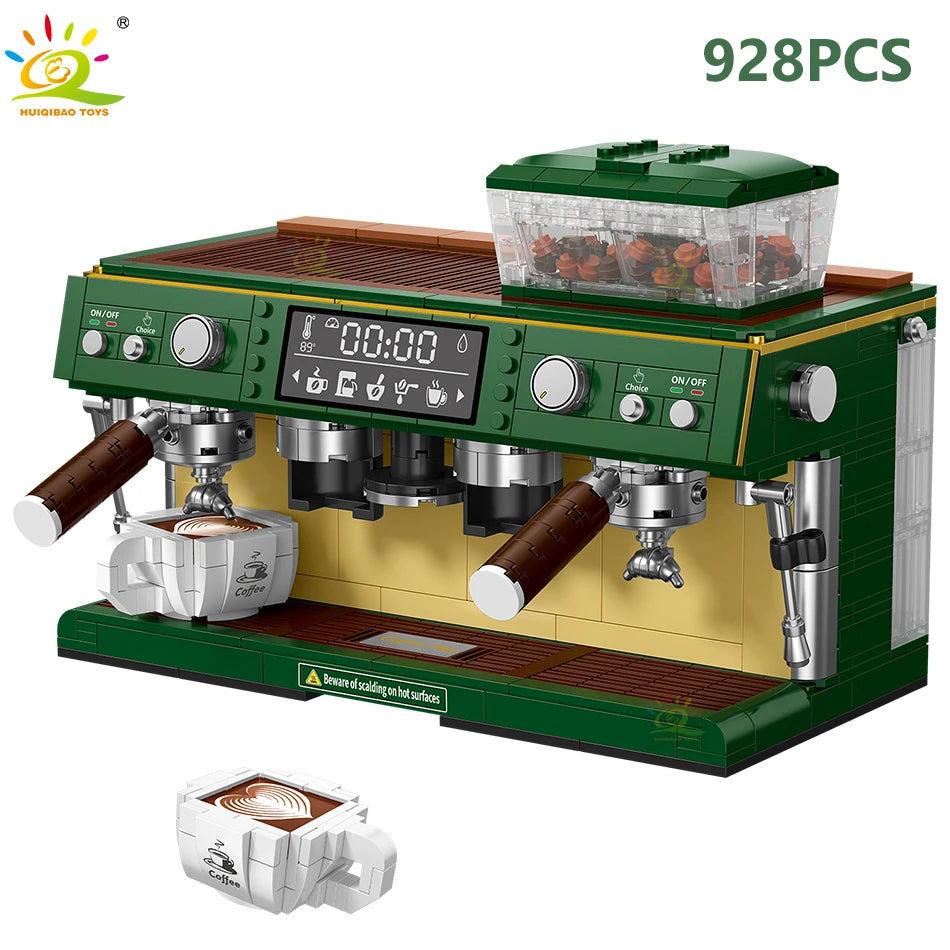 928pcs Coffee Machine Micro Building Block Set by HitMyNeed