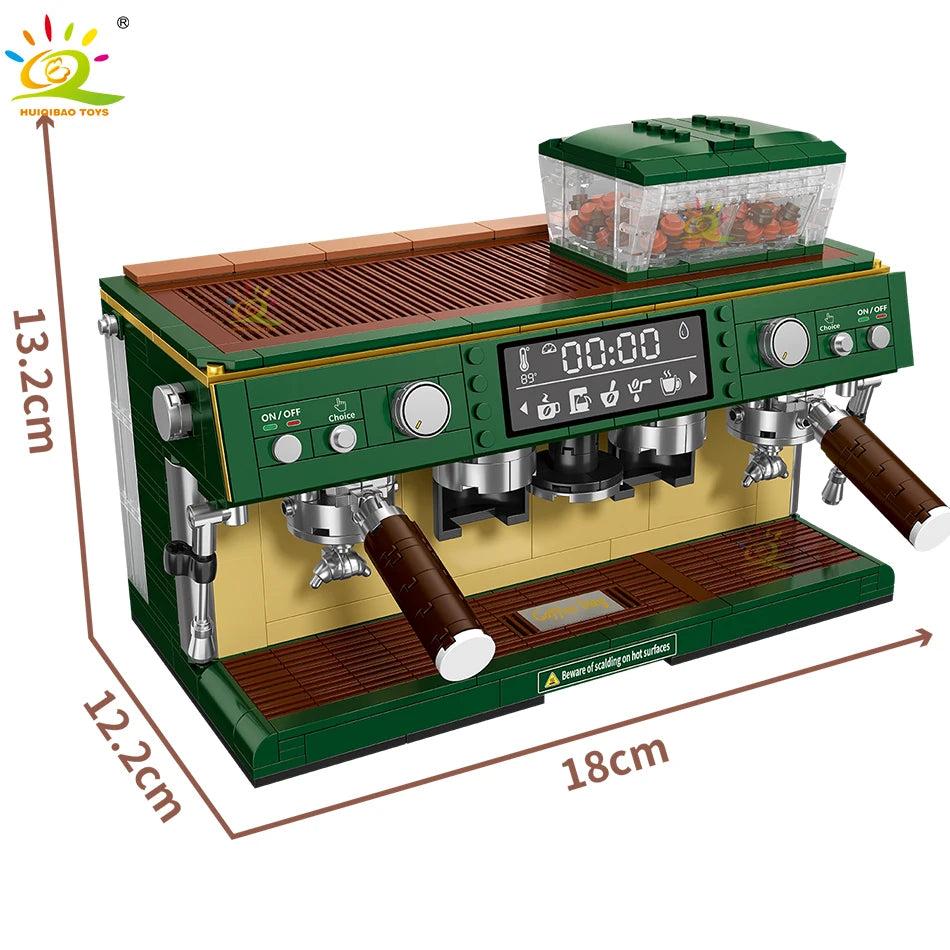 928pcs Coffee Machine Micro Building Block Set by HitMyNeed
