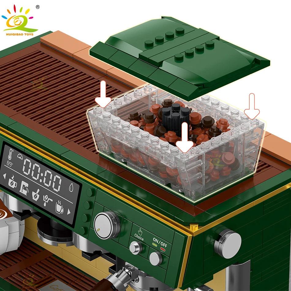 928pcs Coffee Machine Micro Building Block Set by HitMyNeed