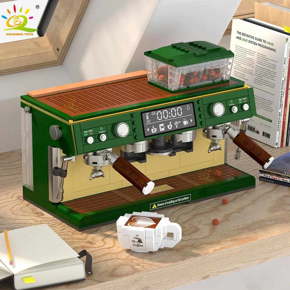 928pcs Coffee Machine Micro Building Block Set by HitMyNeed