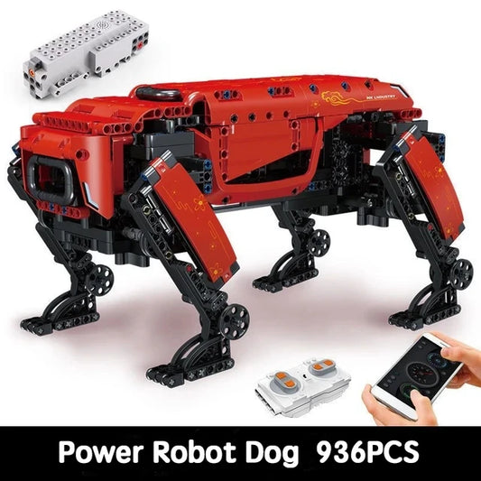 936PCS RC Motorized Robot Dog Building Set red by HitMyNeed