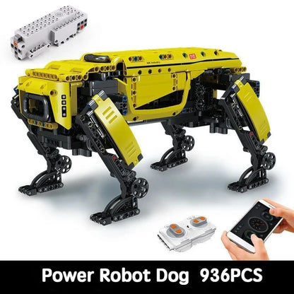 936PCS RC Motorized Robot Dog Building Set yellow by HitMyNeed