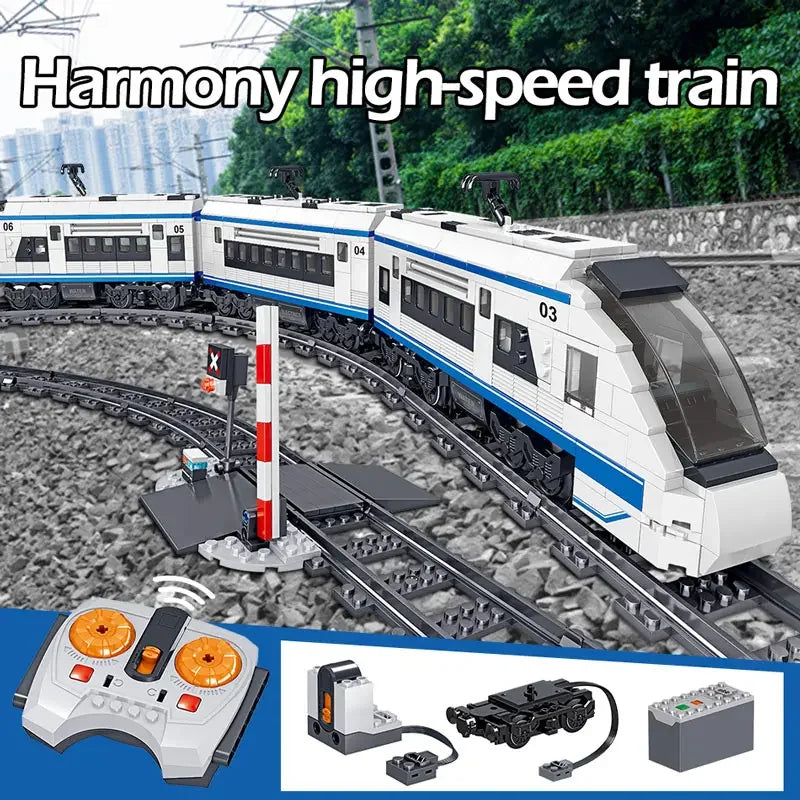 941-Piece City Electric RC High-Speed Rail Train Set by HitMyNeed