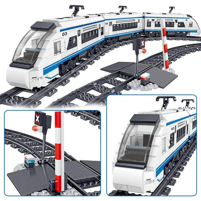 941-Piece City Electric RC High-Speed Rail Train Set by HitMyNeed