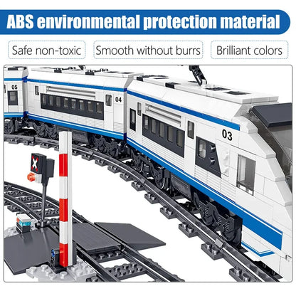 941-Piece City Electric RC High-Speed Rail Train Set by HitMyNeed