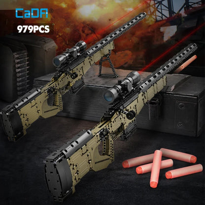 979pcs WW2 Sniper Rifle Building Block Model by HitMyNeed