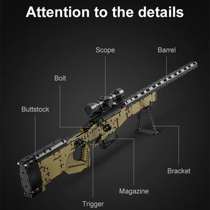 979pcs WW2 Sniper Rifle Building Block Model by HitMyNeed