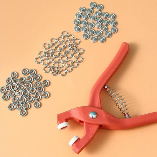 9.5mm Snap Button Pliers Set with 50 Metal Snaps by HitMyNeed