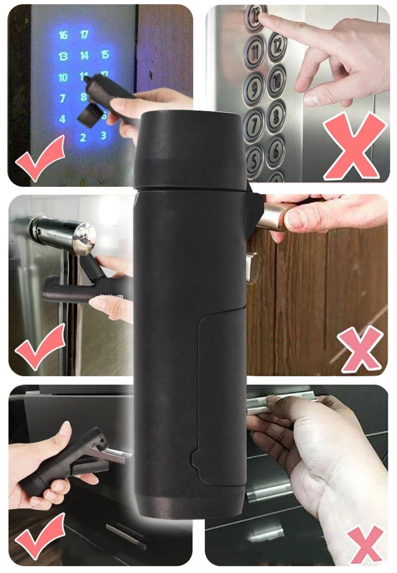 No-Touch Elevator Stick Hand Tool