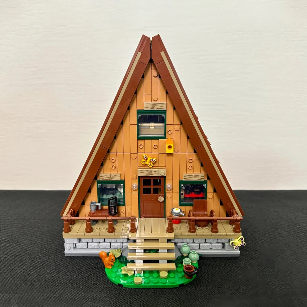 A-Frame Forest Cabin 21338 Compatible Building Set by HitMyNeed