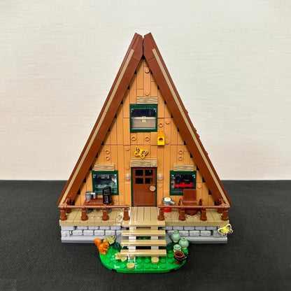 A-Frame Forest Cabin 21338 Compatible Building Set by HitMyNeed