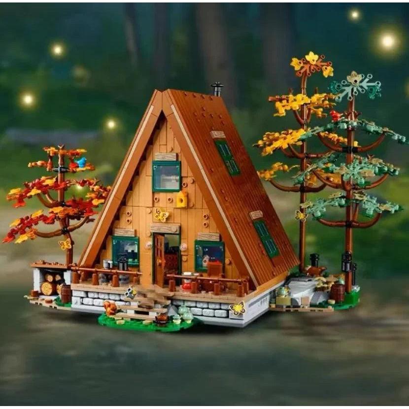 A-Frame Forest Cabin 21338 Compatible Building Set by HitMyNeed