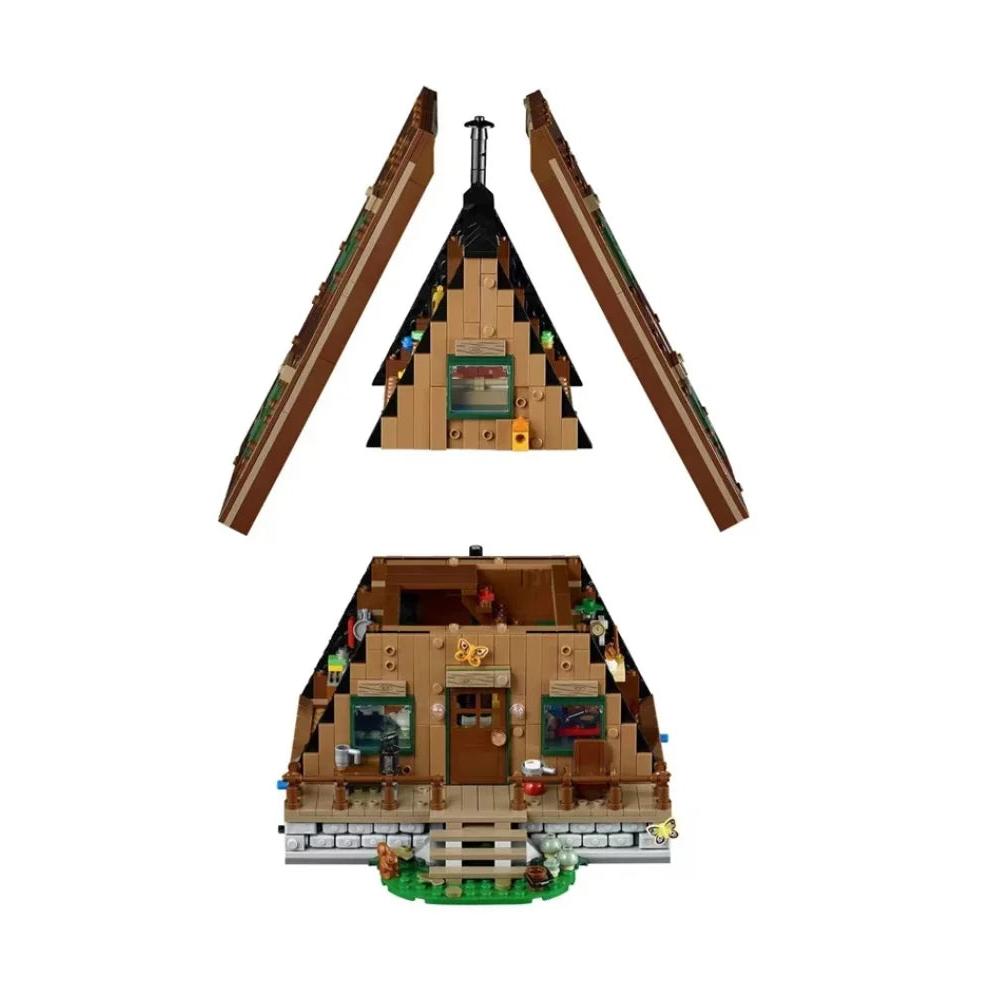 A-Frame Forest Cabin 21338 Compatible Building Set by HitMyNeed