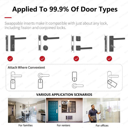 A1 Pro Max Bluetooth Tuya Smart Door Lock Cylinder by HitMyNeed