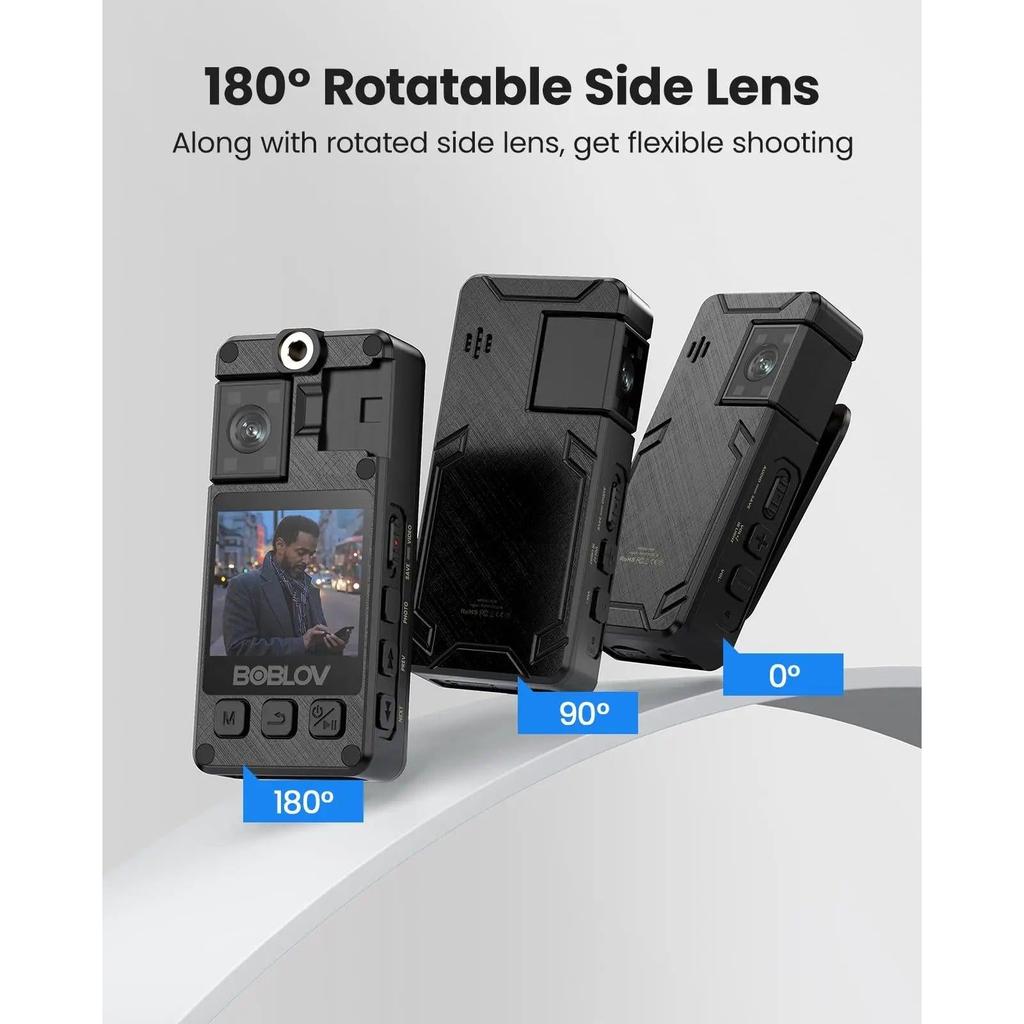 A24 Rechargeable Mini Body Camera 1296P with Night Vision by HitMyNeed