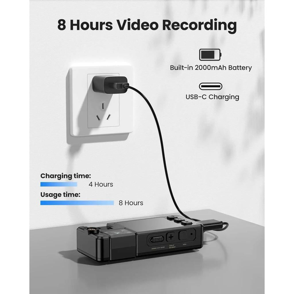 A24 Rechargeable Mini Body Camera 1296P with Night Vision by HitMyNeed