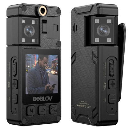 A24 Rechargeable Mini Body Camera 1296P with Night Vision camera-128gb by HitMyNeed