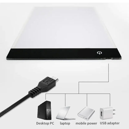 A3 LED Kids Tracing Light Box with Adjustable Brightness by HitMyNeed