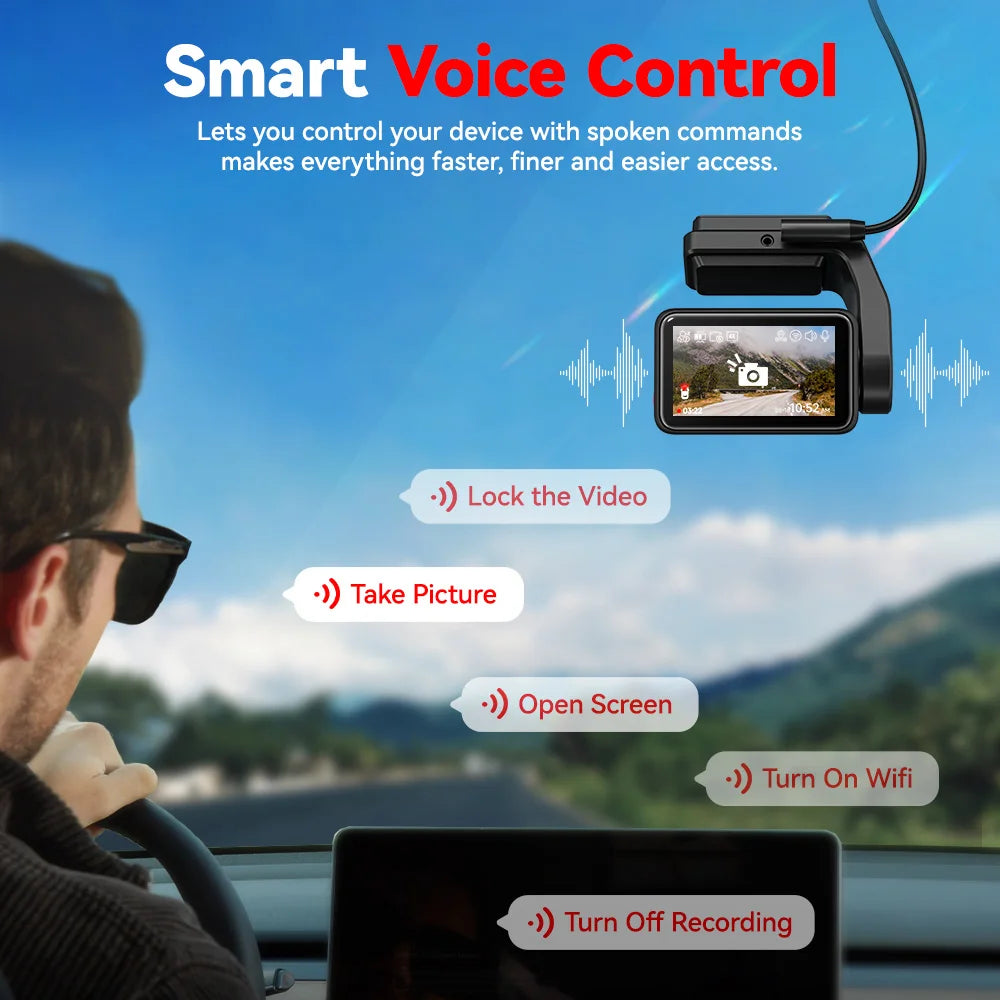 A4 4K Front & Rear Dash Cam with WiFi GPS by HitMyNeed