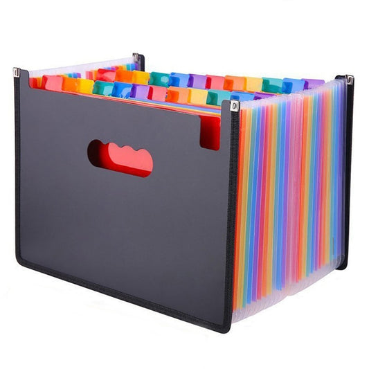 A4 Expanding Box File Folder with 24 Pockets by HitMyNeed