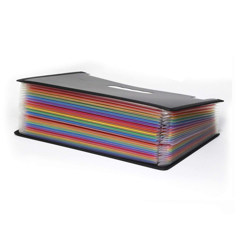A4 Expanding Box File Folder with 24 Pockets by HitMyNeed