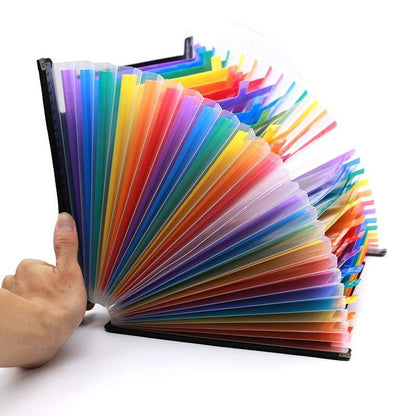 A4 Expanding Box File Folder with 24 Pockets by HitMyNeed