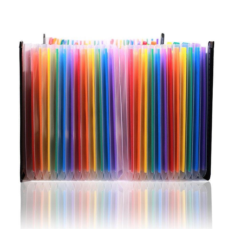 A4 Expanding Box File Folder with 24 Pockets by HitMyNeed