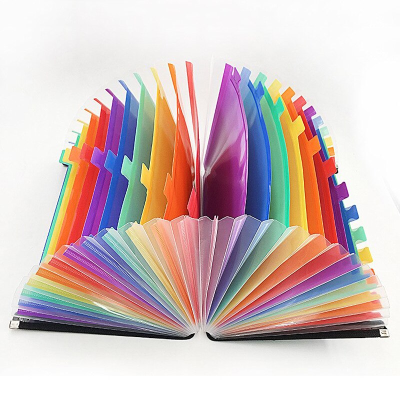 A4 Expanding Box File Folder with 24 Pockets by HitMyNeed