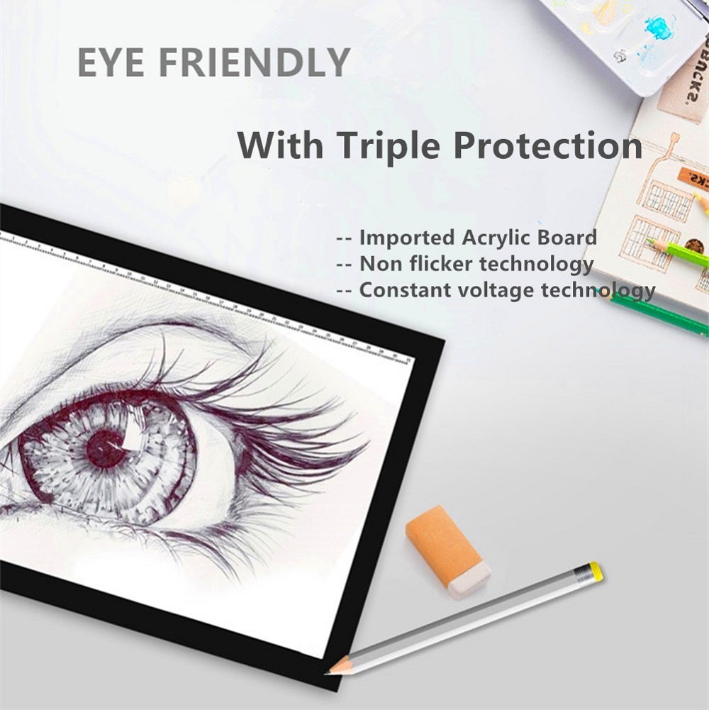 A4 LED Drawing Board Light Pad for Tracing by HitMyNeed